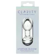 Clarity Utopian Bloom - üveg análkúp (átlátszó)