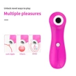 Lonely Sucking Massager - léghullámos csiklóizgató (pink)