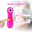 Lonely Sucking Massager - léghullámos csiklóizgató (pink)