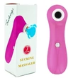 Lonely Sucking Massager - léghullámos csiklóizgató (pink)