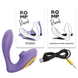 ROMP Reverb - léghullámos 2in1 G-pont vibrátor (lila)