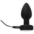 ANOS - világító, vibrációs anál plug (fekete)