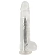 Crystal - Vibrátor tapadókoronggal (áttetsző)