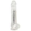 Crystal - Vibrátor tapadókoronggal (áttetsző)