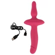 Couples Choice - 2in1 vibrátor és anál plug (pink)