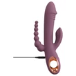 You2Toys - akkus, tripla karos vibrátor (lila)