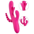 SMILE - tripla karos, nyelves vibrátor (pink)