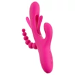 SMILE - tripla karos, nyelves vibrátor (pink)