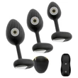ANOS - vibrációs anál plug szett (fekete)