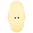 Cuties Mini - bordázott vibrációs anál plug (sárga)