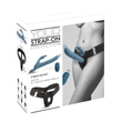 You2Toys - 3 részes felcsatolható nyuszis lökővibrátor távirányítóval (kék)