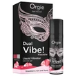 Orgie Dual Vibe - unisex folyékony vibrátor - Eper - Gin Tonic (15 ml)
