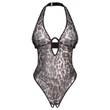Obsessive Addia - leopárdmintás nyitott body
