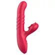 Sweet Play - 2in1 lökő és csiklóizgató vibrátor (pink)