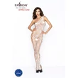 Passion BS036 - rózsás, nyitott overál (fehér) - S-L