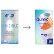 Durex Invisible XL - extra nagy óvszer (10db)