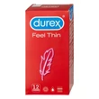 Durex Feel Thin - élethű érzés óvszer csomag (3 x 12db)