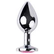 Desirel Pink Jewel S - anál plug (ezüst-pink)