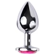 Desirel Pink Jewel L - anál plug (ezüst-pink)