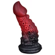 OgazR - polipkar dildó - 19cm (piros)