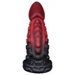 OgazR - polipkar dildó - 19 cm (piros)