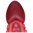 OgazR - polipkar dildó - 19cm (piros)