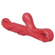 Monster Fuck - Csiklókaros polipkar vibrátor (piros)