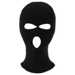 Balaclava - kötött szopóálarc 3 nyílással (fekete)