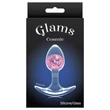 NS Novelties - átlátszó butt plug - S (pink)