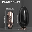 Sex HD Mirror - melegítő funkciós nyaló vibrátor (fekete)