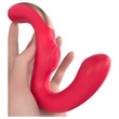 SEX HD Genie - G-pont és csiklóvibrátor (piros)