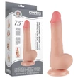 Lovetoy Sliding-Skin - herés kétrétegű dildó - 20 cm (testszínű)