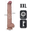 Lovetoy - kétrétegű XXL dildó - 36,5 cm - (testszínű)