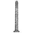 Lovetoy King Sized - extra nagy vibrátor - 40,5 cm (szürke)