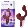 Magic Motion Magic Ponder - 2in1 csiklókaros vibrátor (bordó)