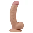 Lovetoy Ultra Soft - rugalmas, élethű dildó - 21,5 cm (testszínű)