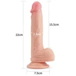 Lovetoy Nature Cock - tapadókorongos élethű dildó - 21 cm (natúr)