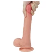 Lovetoy Nature Cock - kétrétegű élethű dildó - 20 cm (natúr)