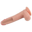 Lovetoy Nature Cock - kétrétegű élethű dildó - 20 cm (natúr)