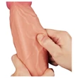 Lovetoy Nature Cock - kétrétegű élethű dildó - 25 cm (natúr)