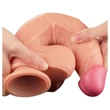 Lovetoy Nature Cock - kétrétegű élethű dildó - 25 cm (natúr)