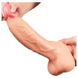 Lovetoy Nature Cock - kétrétegű élethű dildó - 25 cm (natúr)