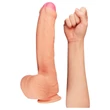 Lovetoy Nature Cock - kétrétegű élethű dildó - 28 cm (natúr)