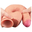 Lovetoy Nature Cock - kétrétegű élethű dildó - 28 cm (natúr)