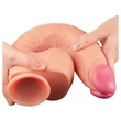 Lovetoy Nature Cock - kétrétegű élethű dildó - 30 cm (natúr)