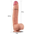 Lovetoy Nature Cock - kétrétegű élethű dildó - 30 cm (natúr)