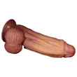 Lovetoy - kétrétegű élethű dildó - 26 cm (natúr)