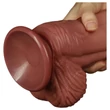 Lovetoy - kétrétegű élethű dildó - 26 cm (natúr)