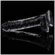 Lovetoy Flawless Clear - tapadókorongos dildó - 19 cm (átlátszó)