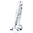 Lovetoy Flawless Clear - tapadókorongos dildó - 19cm (átlátszó)